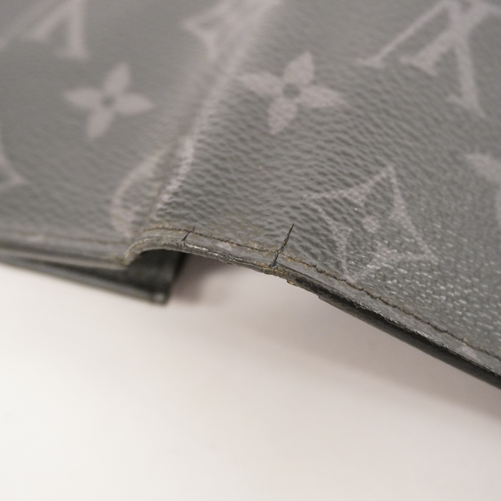 Auth Louis Vuitton Monogram Eclipse Portofeuil Brother M61697 Men's  Long Wallet - Picture 6 of 14